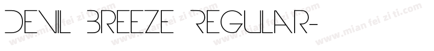 Devil Breeze Regular字体转换